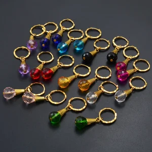 Hawaiian Jewelry Multicolor Crystal Ball Earrings Stud Women Girl Kids Guam Micronesia Chuuk Kiribati African #258606