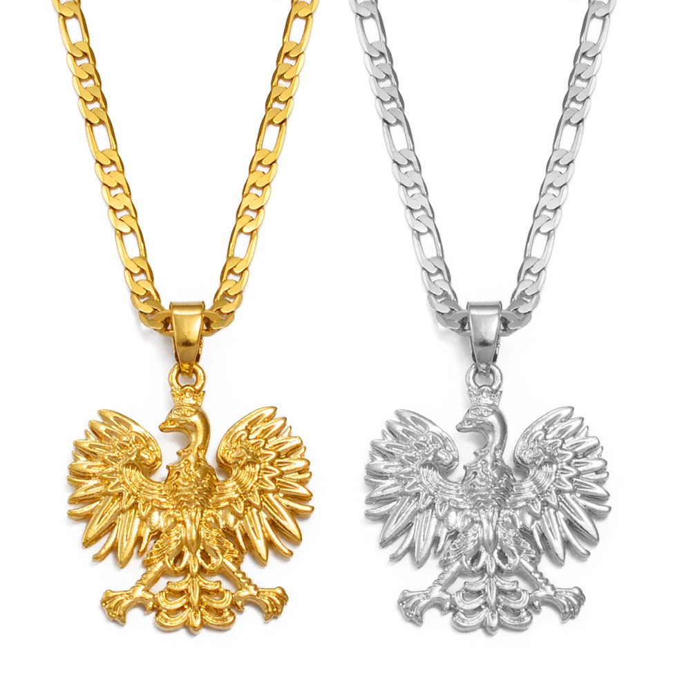 Poland Symbol Eagle Pendant Necklaces for Women Men Polska Poles Jewelry #252706 - Image 2